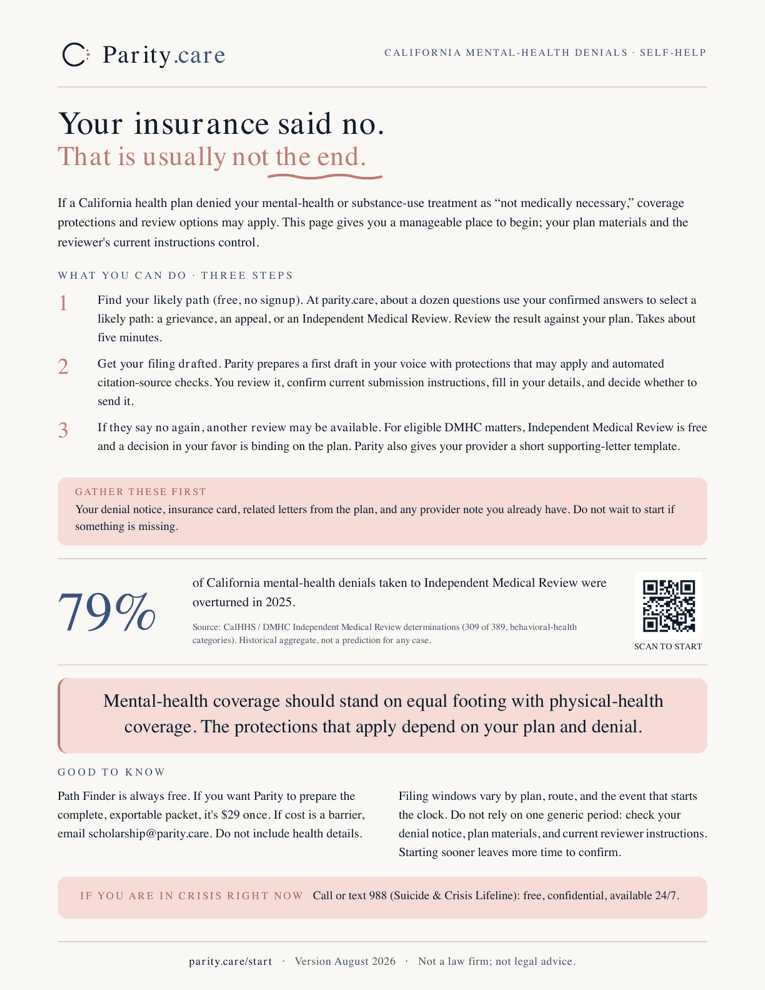 Preview of the client handout PDF